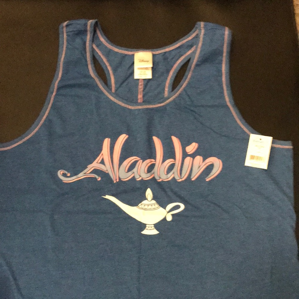 NEW: Aladdin Logo Lamp Racerback Tank XXL
